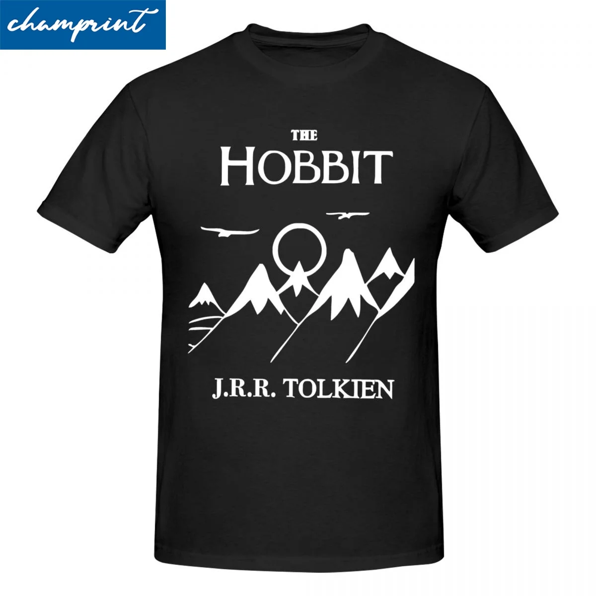 Hobbit LordOfTheRings Tshirt Men's 100%Cotton Clothing Print Round Neck Short Sleeve