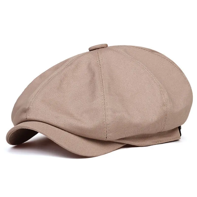 Newsboy-Hüte für Herren, flache Kappe, Baumwolle, verstellbar, atmungsaktiv, Irish Cabbie Ivy Driving Hunting Hat – Detail 4