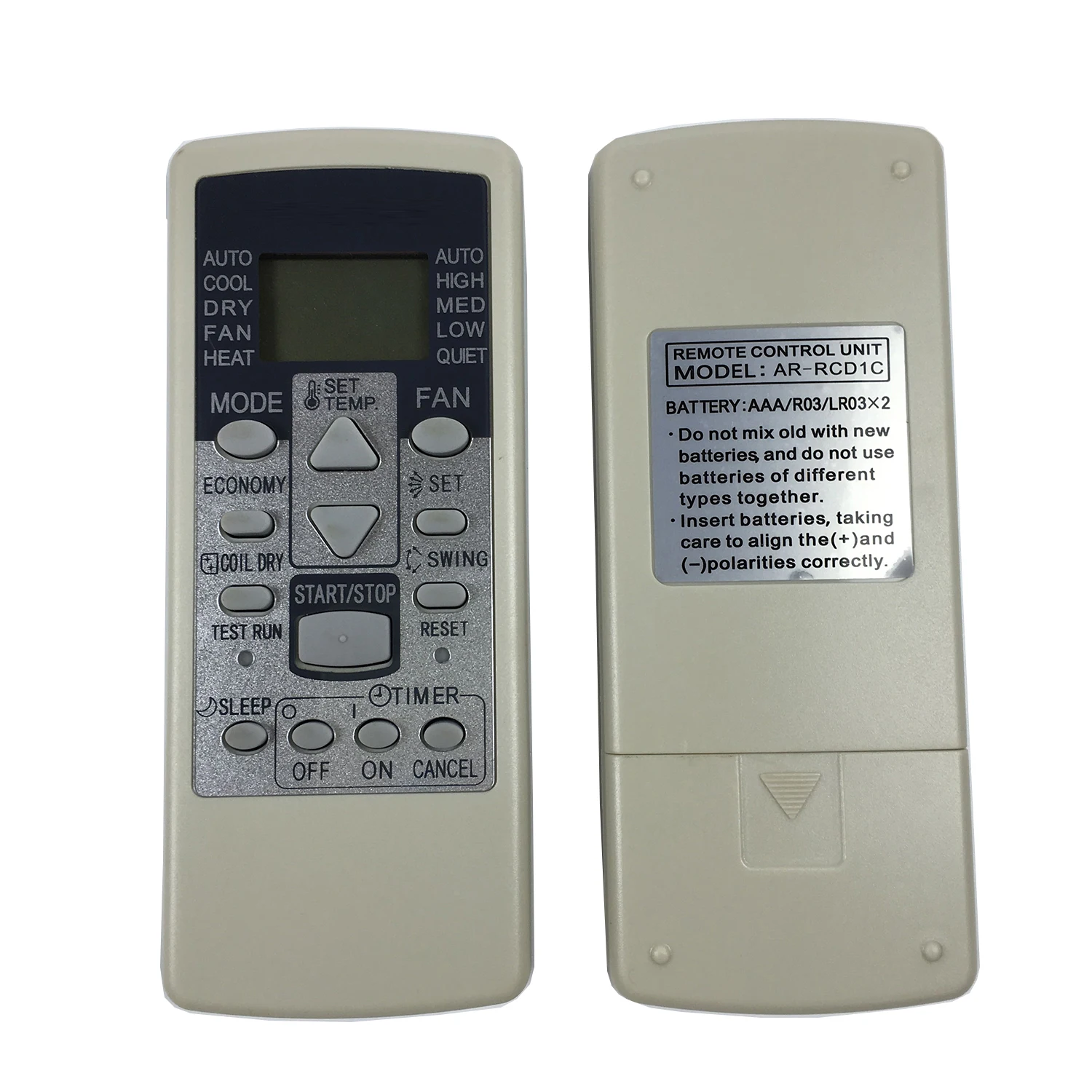 Air Conditioning Remote Control For Fujitsu AR-RCD1C AR-RCD1E AR-RCE1C AR-RCC2J AR-RCG2J AR-RCE1E