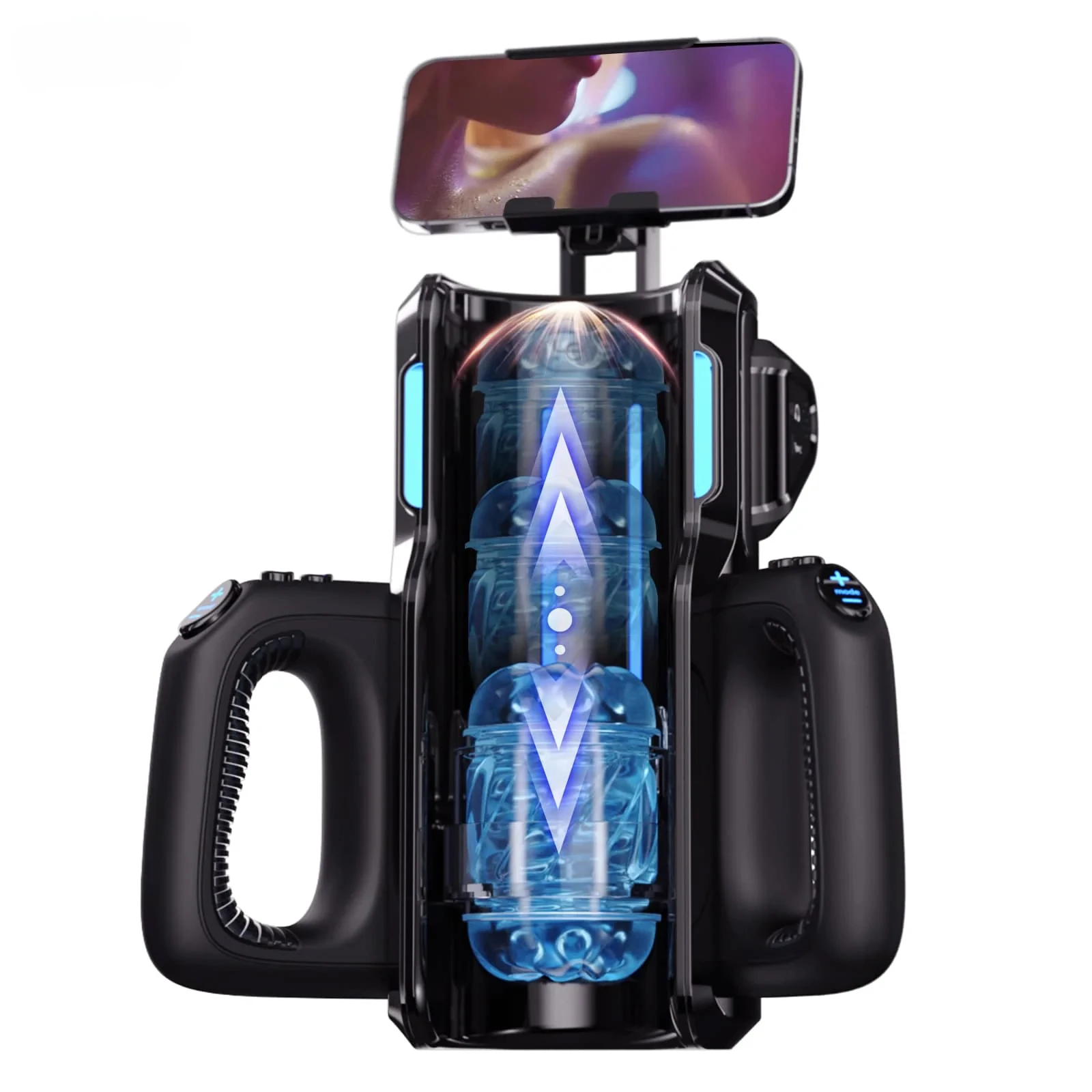 High Telescopic Male Masturbator Cup Automatic Vagina Phone Holder Machine Sex Toys For Men Adults 18 masturbator adult