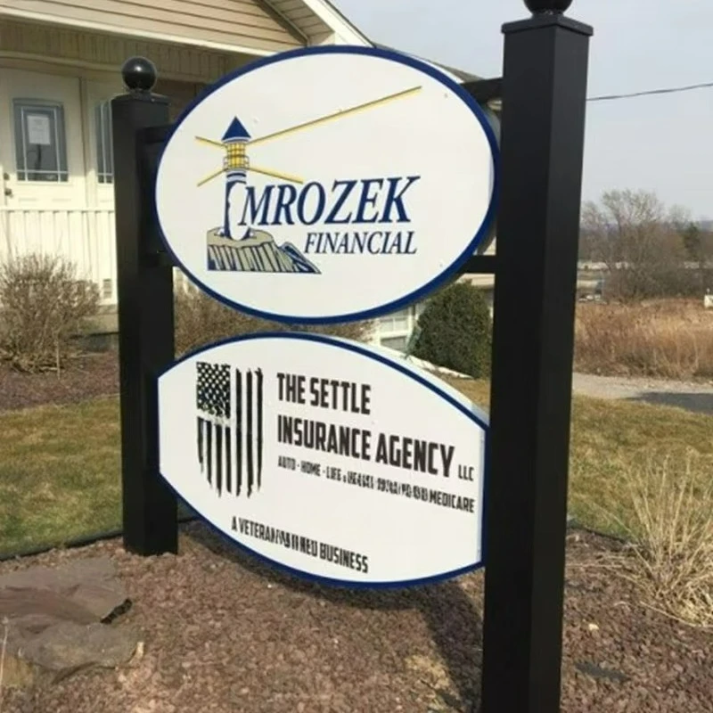 

Manufacturer Price Metal Business Signage Advertising Totem LED Modern Pylon Sign Outdoor