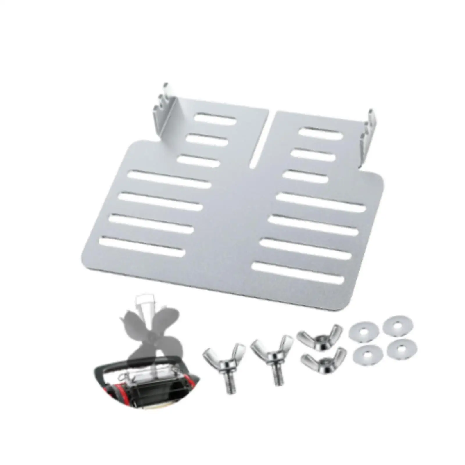 Heat Powered Stove Fan Mounted Accessories Aluminum Bracket Fixing Kit for Wood Stoves Improve Heat Distribution Easy Fit