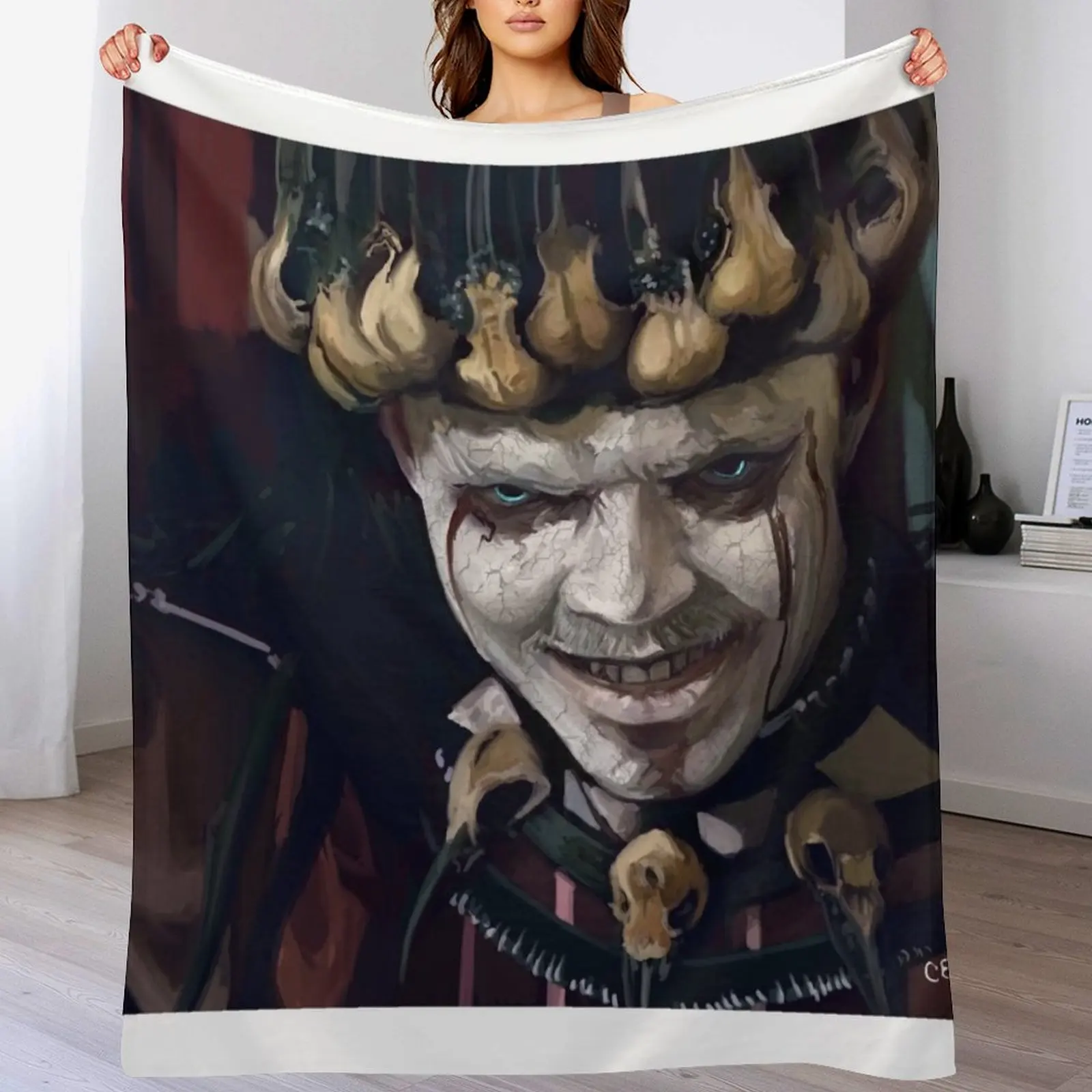 

Ivar the Boneless King of the Vikings Painting Throw Blanket Lightweight Cozy Blanket for Bed Sofa