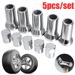 TR414AC Valve Cap Car Truck Wheel Tire Valve Stem Hex Cover Set with Sleeve Covers Valve Caps Auto Tire Accessories