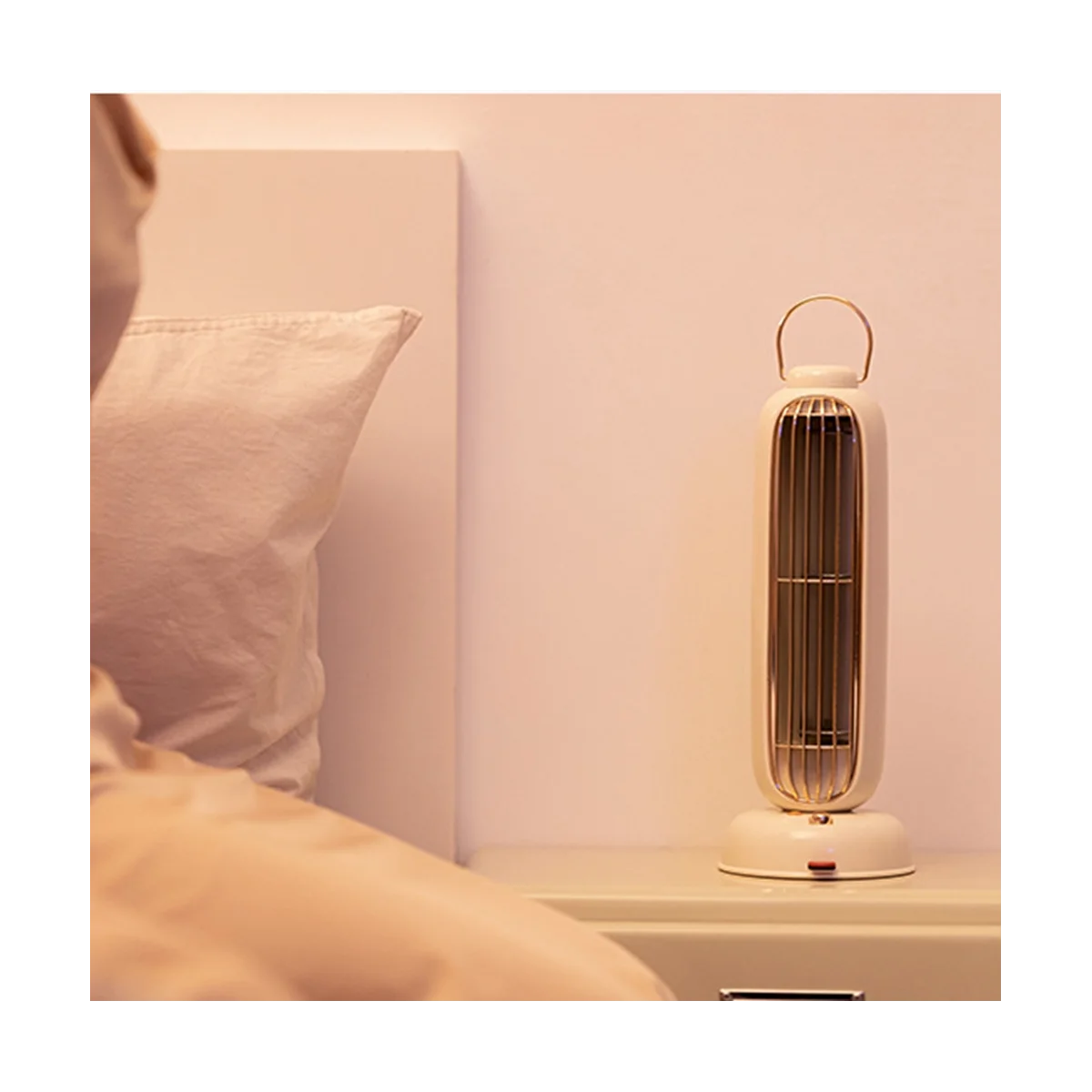 พัดลมทาวเวอร์ USB 3600MAh แบตเตอรี่ชาร์จน้ํามันหอมระเหย Leafless Tower พัดลมแบบพกพา Desktop Air Cooler Study -C