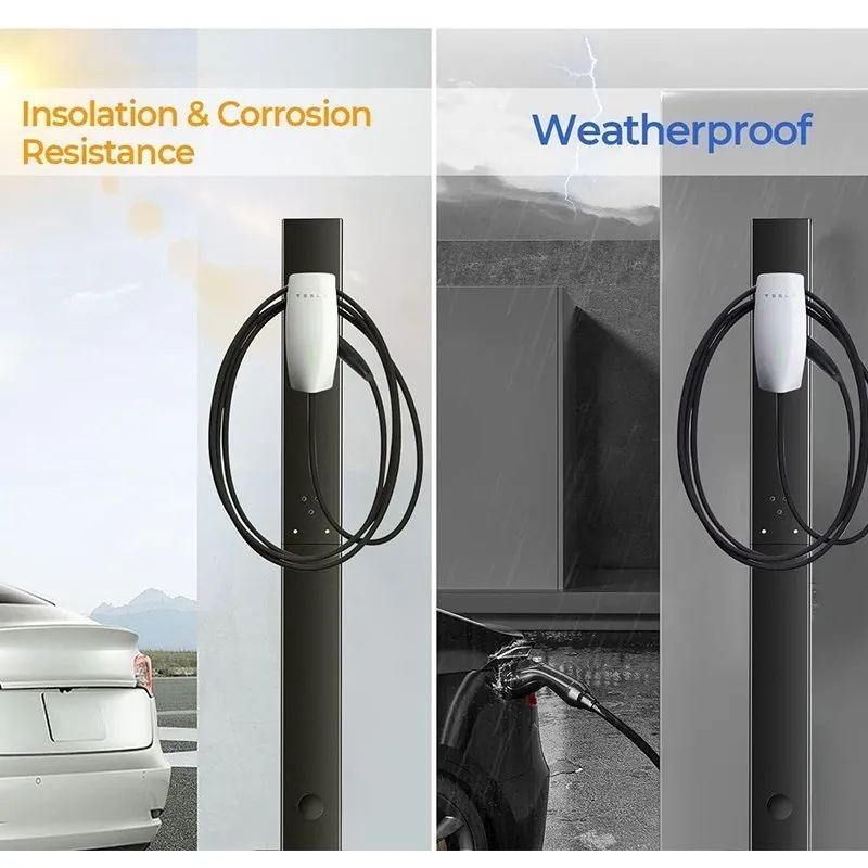 Tesla Model Y Charging Holder Pedestal Stand Pillar Stand For Tesla Model3 2022 Durable EV Charging Mounting Pole Aluminum Alloy