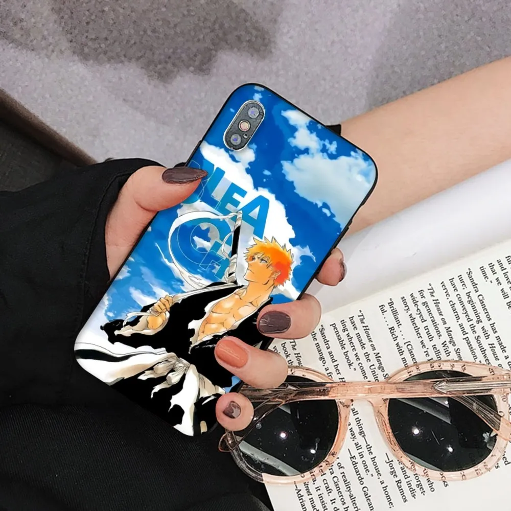 Bleach Anime Phone Case para iPhone, Capa para iPhone 15, 14, 11, 12, 13, Mini, Pro, XS, Max, 6, 7, 8 Plus, X, XR, SE, 2020