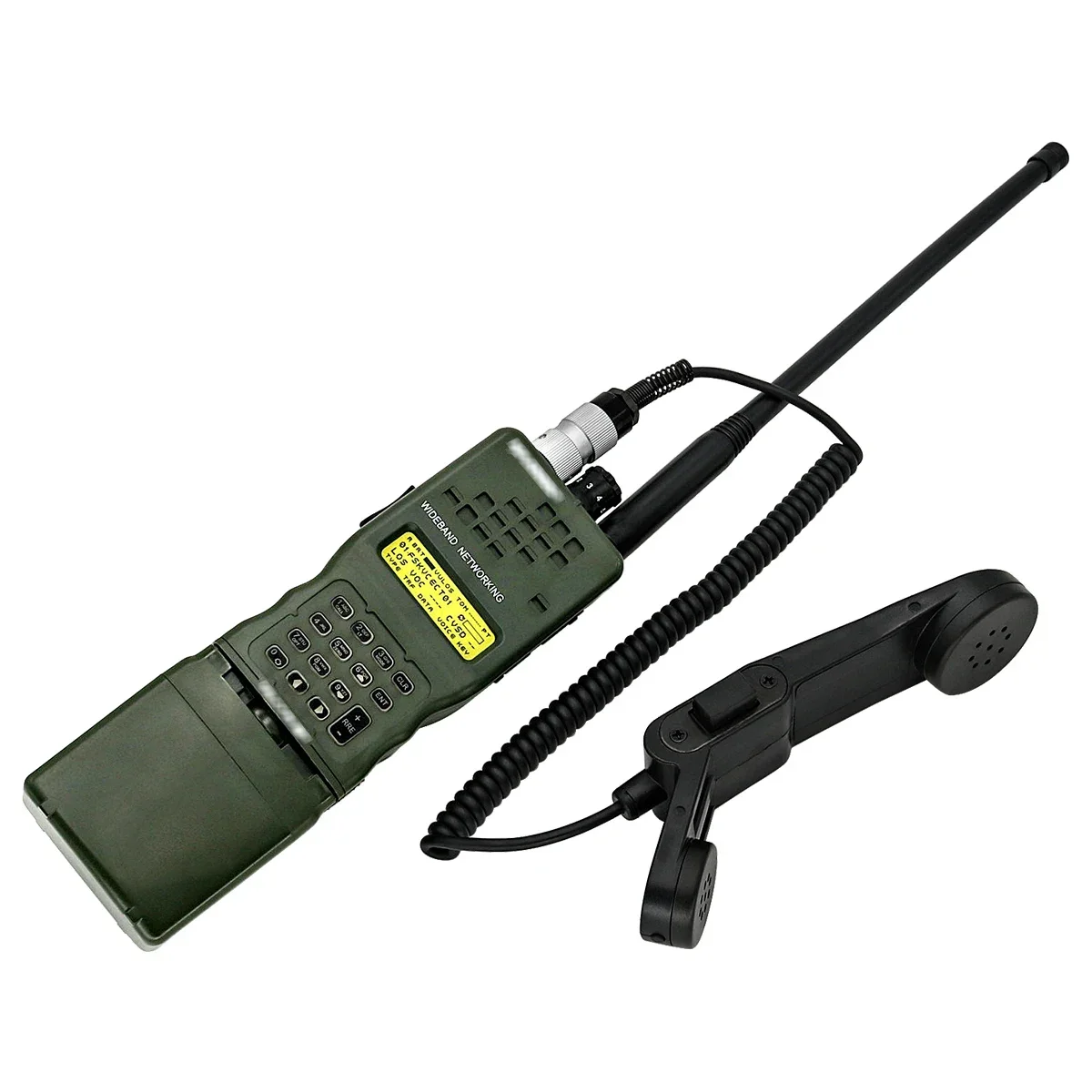 

Tactical PRC 152 Harris Dummy Radio Case,Military Talkie-Walkie Model No Function+H250 Handheld Speaker Microphone 6 Pin Ptt
