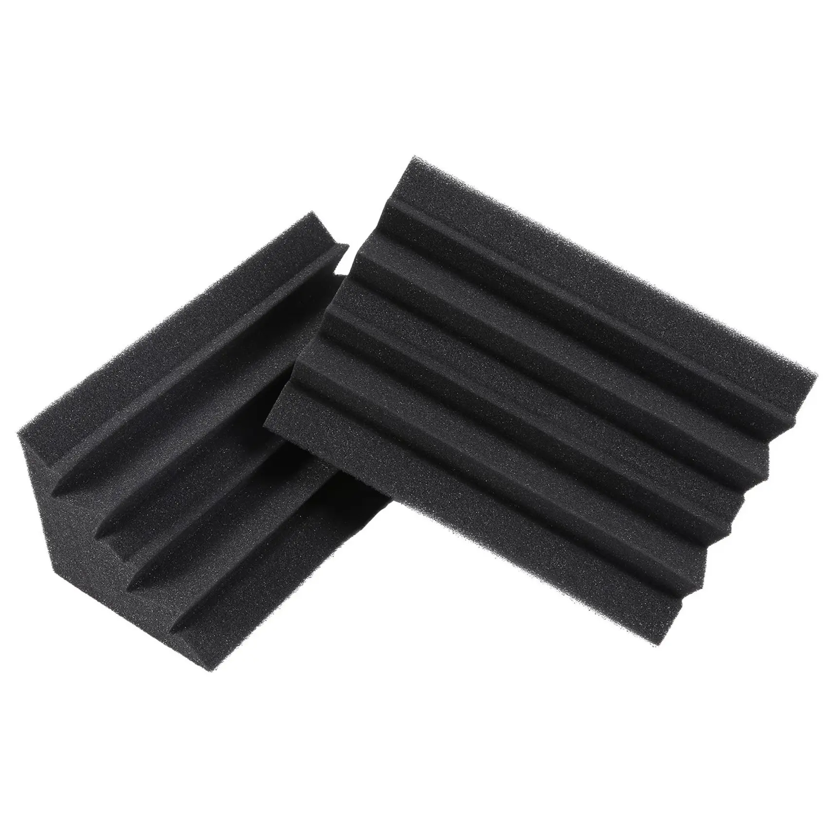 

TURE Black Soundproofing Insulation Bass Trap Acoustic Wall Foam Padding Studio Foam Tiles (40PCS, Black)