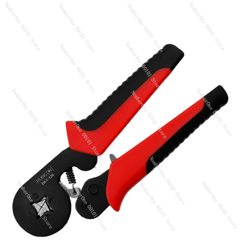 

Terminal needle and tube crimping pliers Rubicon crimping pliers four-sided cold crimping pliers RKY-126