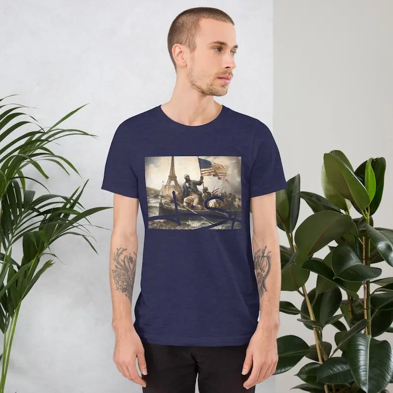 LéBron Crossing the Seine - Unisex t-shirt Comfortable Soft Loose Fashion Tops Tees