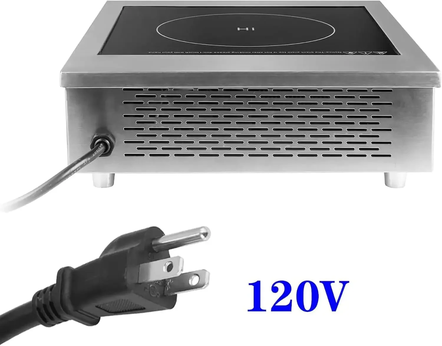 Countertop Burner 1800 W /120V Commercial Induction Cooktop 9 Inch Heating Coil Hot Plate Even Heating at each power level