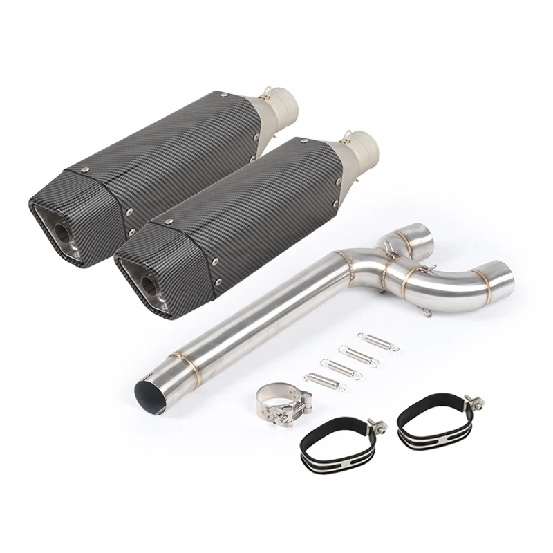 For Yamaha FZ6 FZ6N FZ6S 04-11 Left Right Motorcycle Exhaust Pipe Escape Muffler Stainless Steel Mid Pipe Connect Tube DB Killer