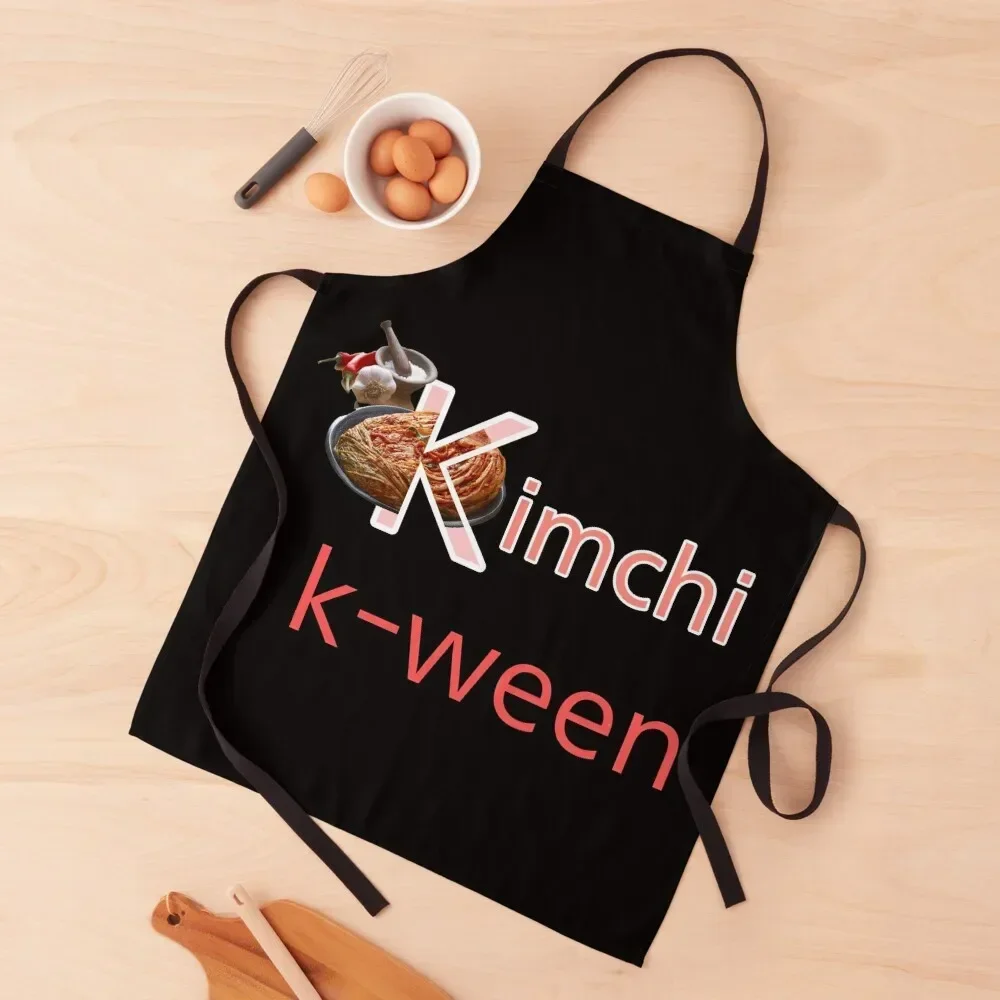 

korean food, kimchi queen Apron Kitchens Woman Customizable kitchen clothes Korean Apron