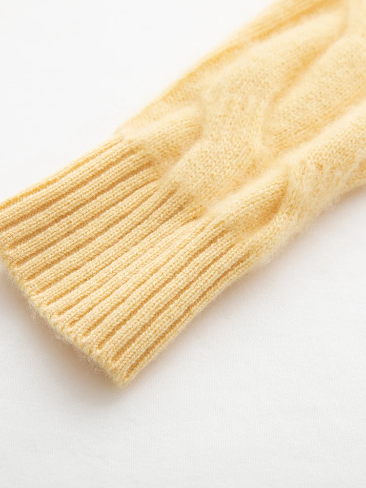 

Sold Out Sold Out Cashmere Sweater O-neck Cable Knitting Pullover Autumn Winter Basic Cashmere Knitwear Soft Warm Comfy Tops