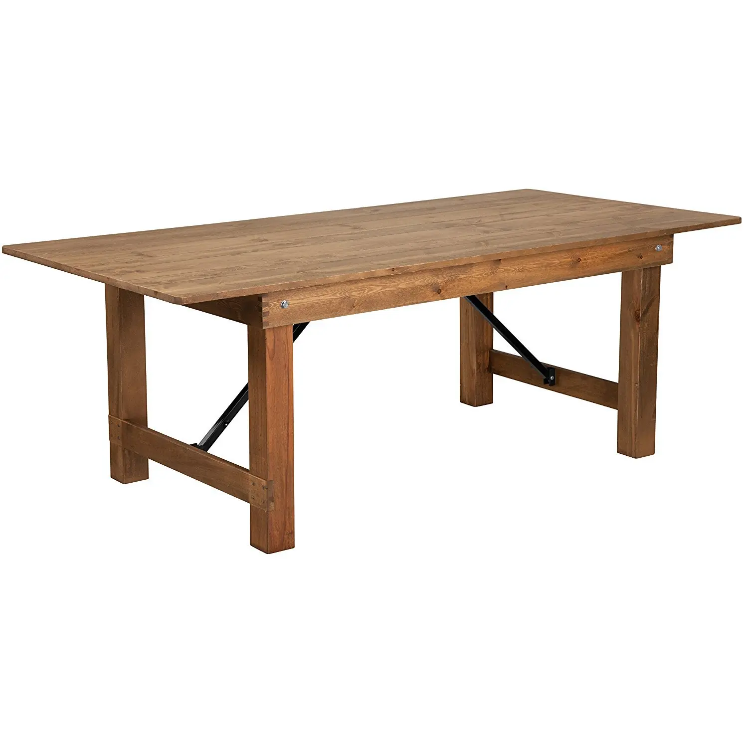 Wholesale High Quality Rectangular French Design Antique Folding Pine Wood Farm Table