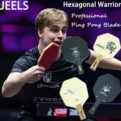 Hexagonal Table Tennis Racket Blade DIY Table Tennis Board Hexagonal Irregular Ping Pong Racket Professional Cypress Wood Floor