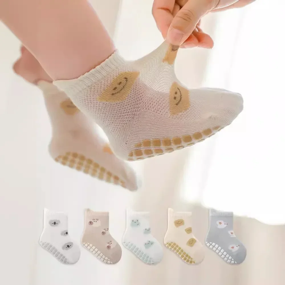 Cartoon Dispensing Spring and Summer New Combed Cotton Children's Socks Anti-slip Floor Socks Baby Socks