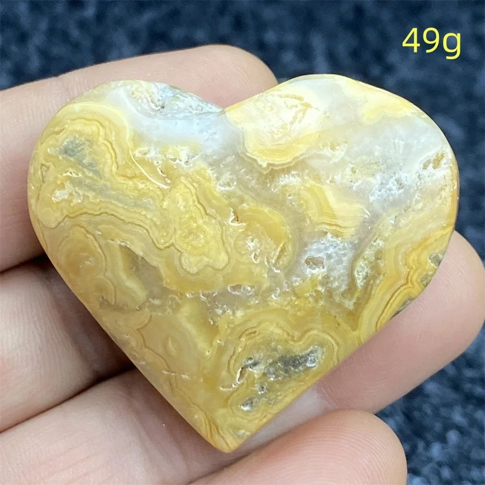 Natural Crazy Agate Beautiful Hand Carved Love Mind Healing Crystal Gemstone Garden Aquarium Home Decor Holiday Gift