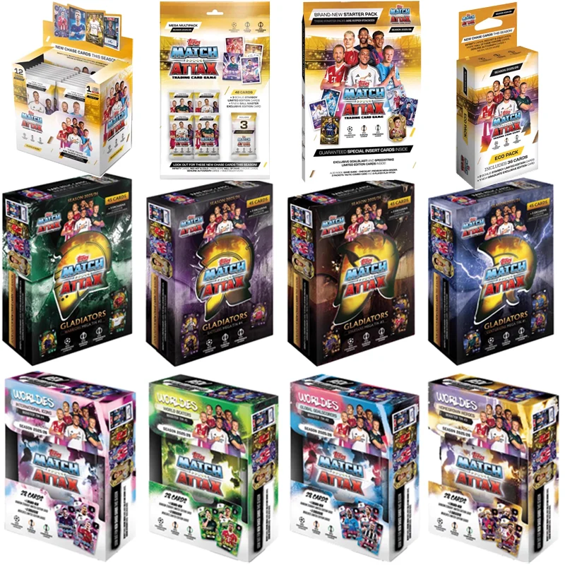 

Официальная коллекция Topps Match Attax, герметичная коробка Barca Yamal & Chelsea Palmer, карточки Rookie, 2025 год, стандартный стартер, горячая целая коробка