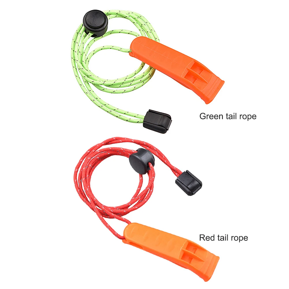Multi-Function Outdoor Camp Hiking Whistle with Lanyard Survival Emergency Tool Loud Sound for Outdoor Camping