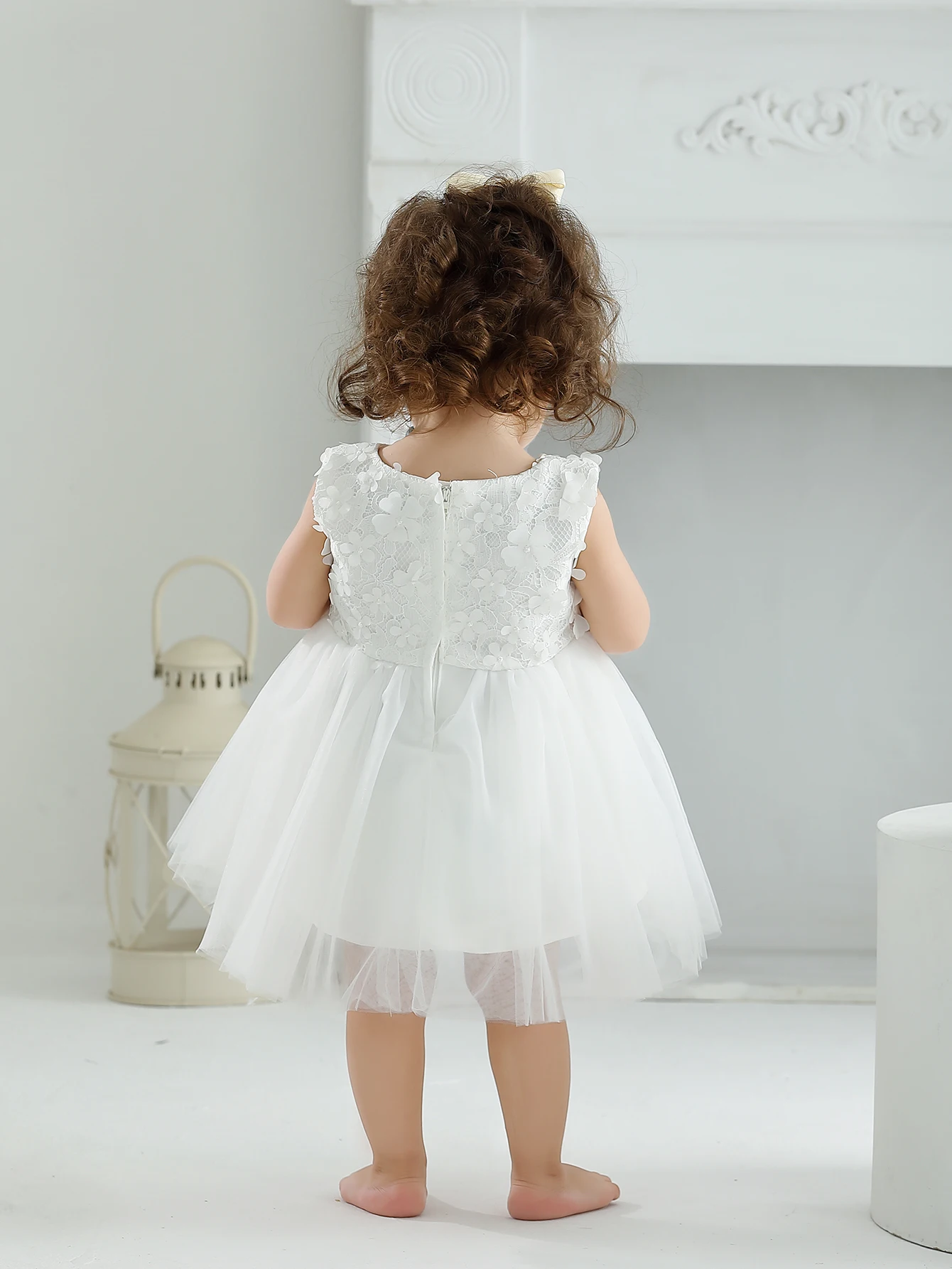 White Christening Dress for Baby Girl Baptism Dress Birthday Princess Clothes Christening Gowns Baby Dress 12 to 18 Months