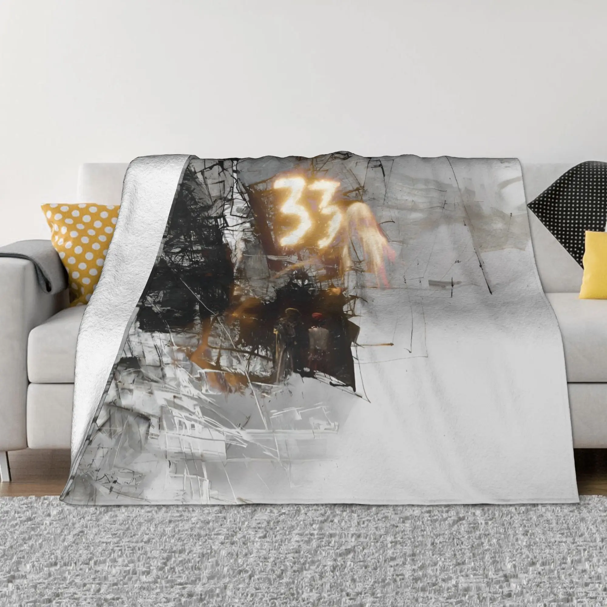 

Clair Obscur Expedition 33 Game Blankets Fleece Summer Breathable Lightweight Throw Blankets for Sofa Bedroom Rug Piece