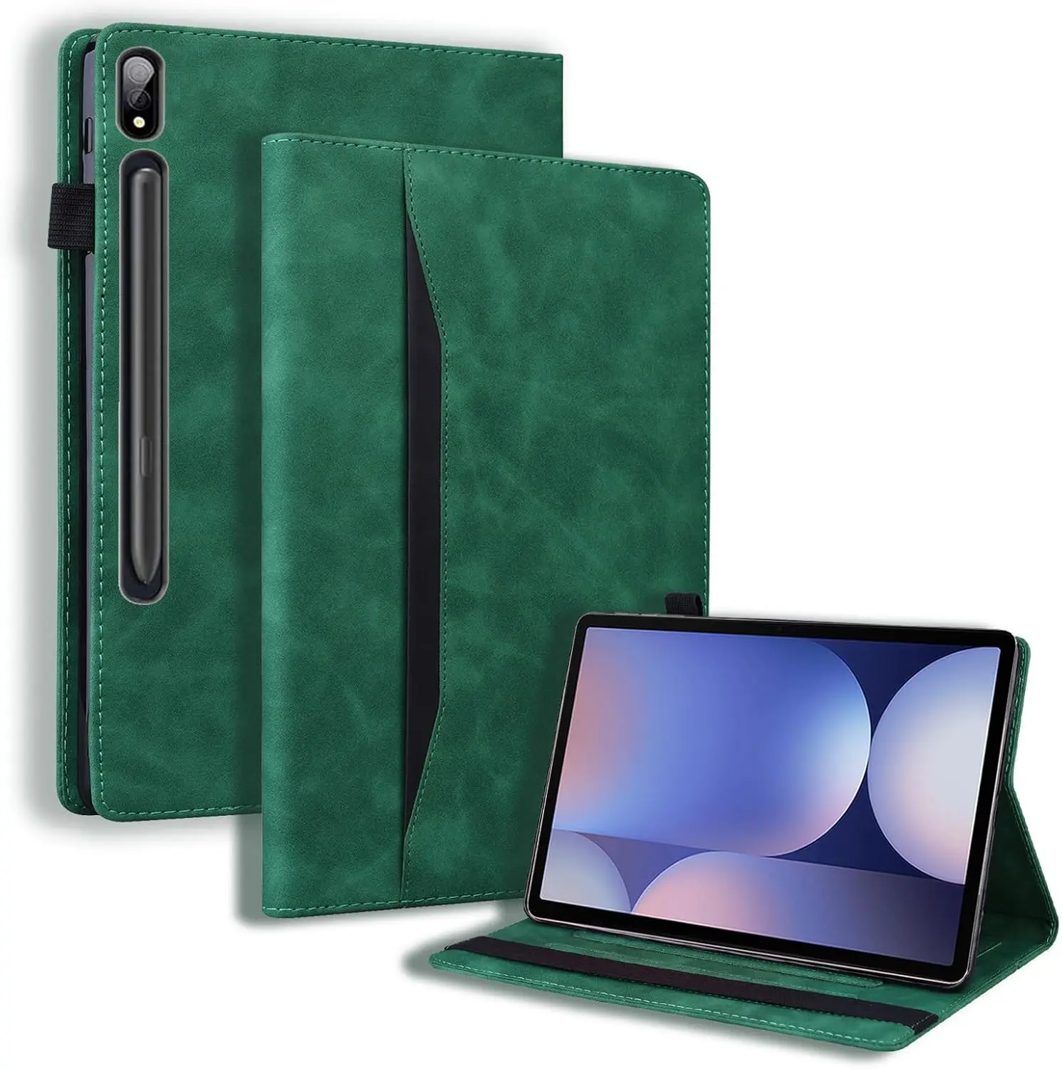 

Противоударный чехол в стиле ретро для Samsung Galaxy Tab S11 SM-X730 SM-X736B 11,0 дюйма, гибридный защитный чехол из искусственной кожи и ТПУ s11 ultra