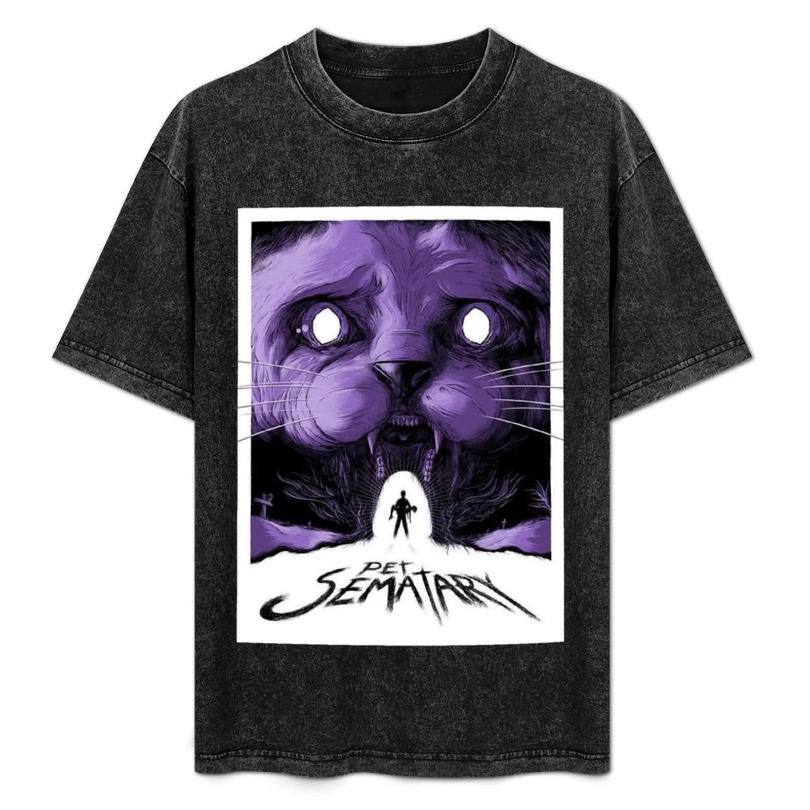 

Футболка Pet Semetary-King с короткими рукавами, милые топы, футбольная футболка, черные футболки для мужчин