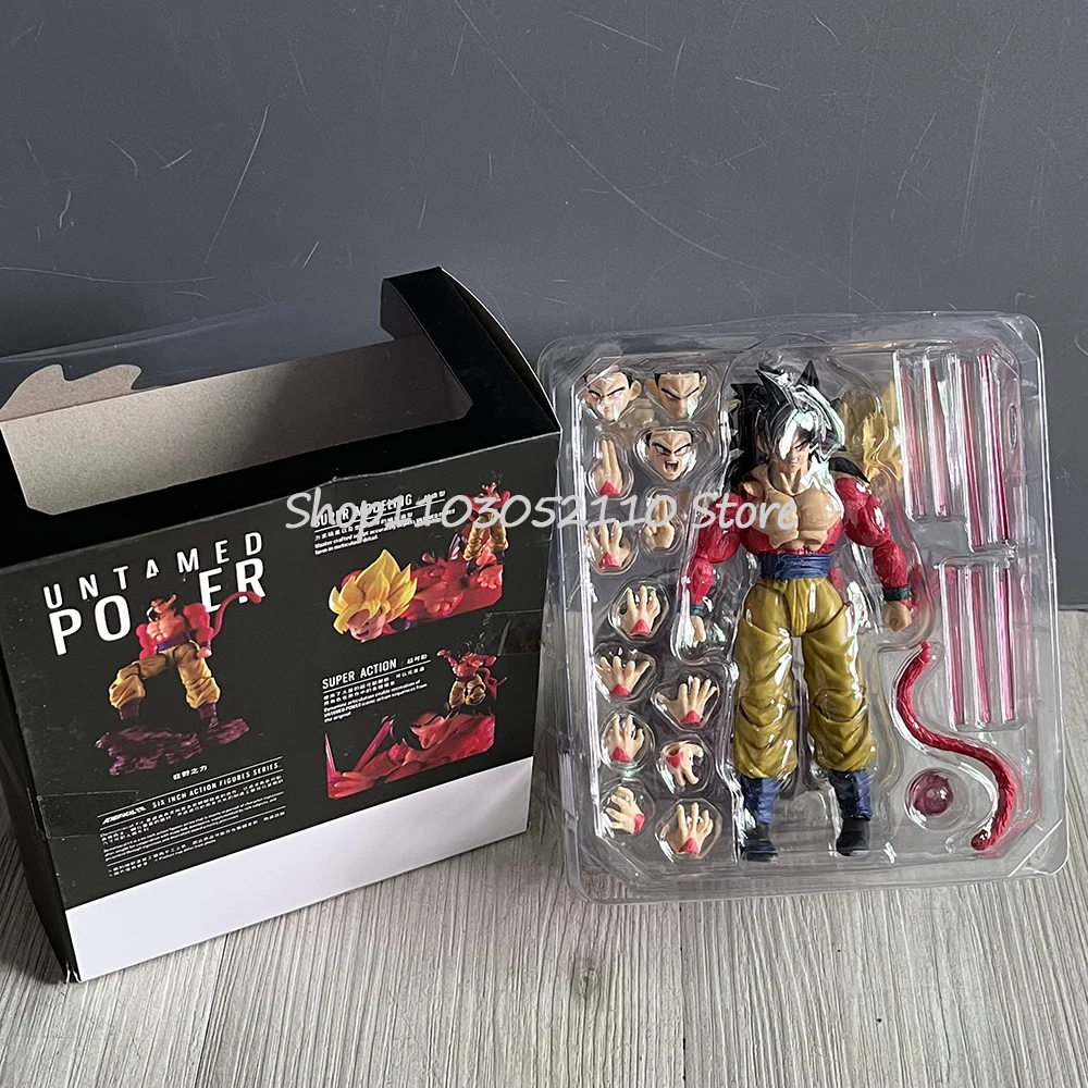 لعبة دراغون بول زد سون جوكو الشكل SHF S.H.Figuarts Ssj4 سوبر سايان 4 شخصيات الحركة الجامحة نموذج اللعب هدايا عيد الميلاد