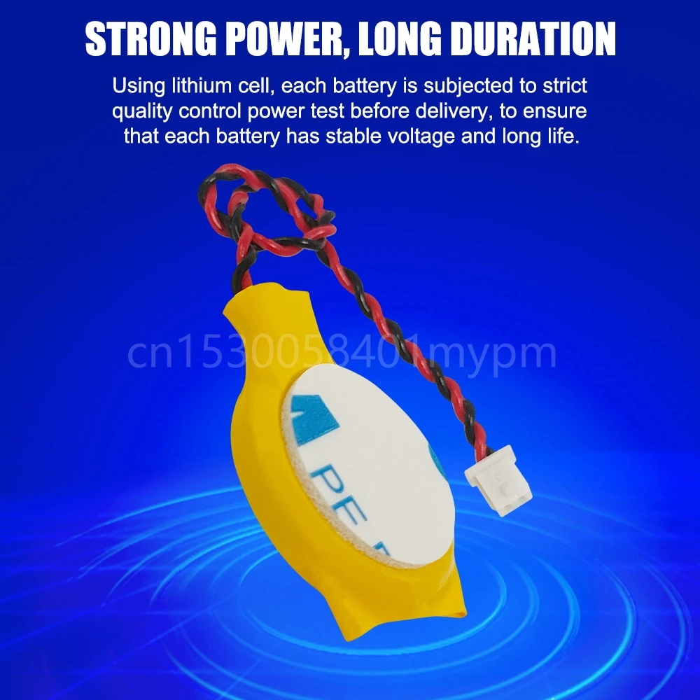 10PCS Dewtox CR2032 3V Motherboard CMOS Strip Line Lithium Battery for Notebook Desktop Motherboard Computer