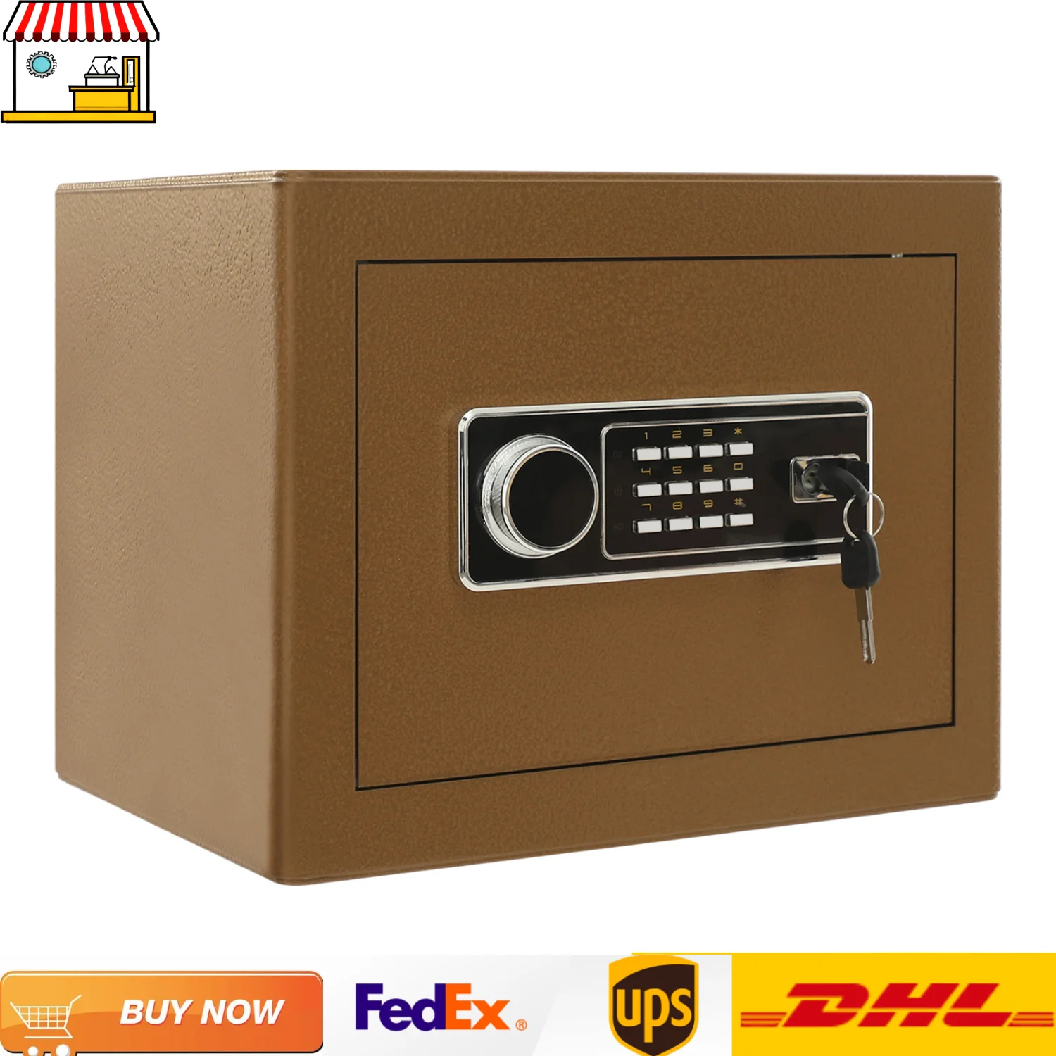 Tresor |   Elektronisches Stahlschloss Geheimes Verstecktes Sparschwein mit Licht |   38*32*30cm Separater Stauraum für Büro und Zuhause