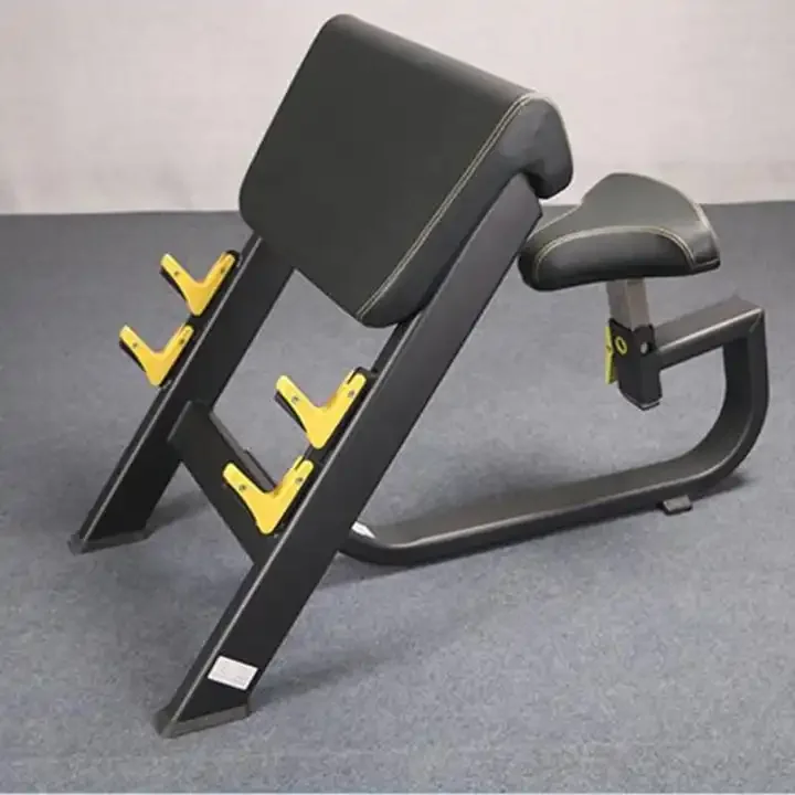 Banc d'exercice commercial pour salle de sport, prédicateur assis, machine d'exercice Curl, centre de gymnastique