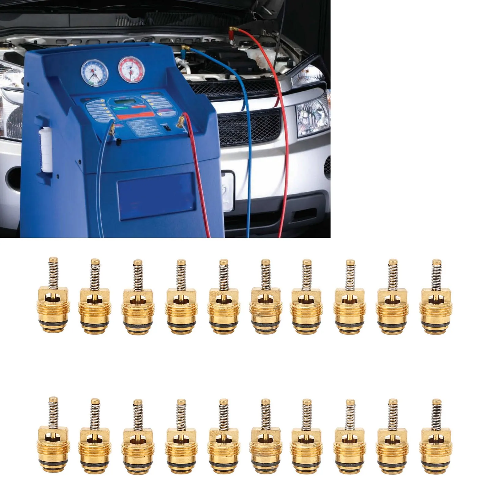 

20Pcs Car Air Conditioner Valve Core High Pressure Valve Stem Core Replacement for Boulevard