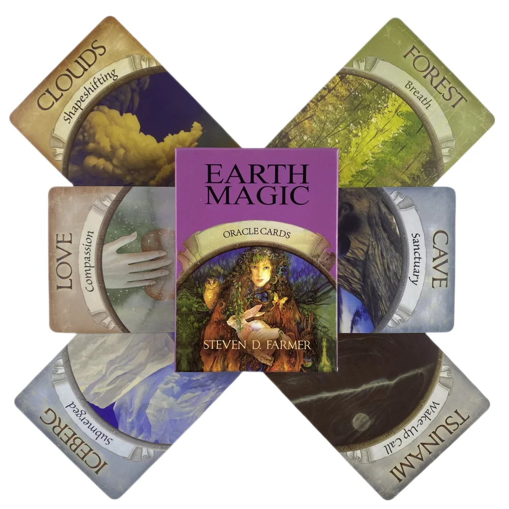 

Earth Game Deck Tarot Wisdom Edition Cards English Divination Board Deck Edition Versions Playing Game Magic Oracle Cards Game