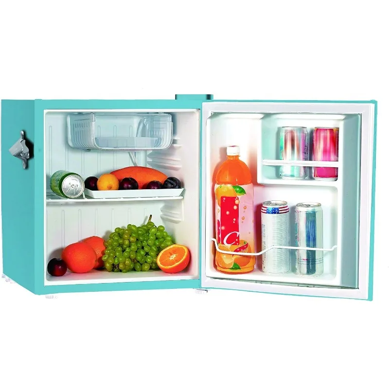 Frigidaire EFR176-BLUE 1.6 cu ft Blue Retro Fridge with Side Bottle Opener. for The Office, Dorm Room or Cabin