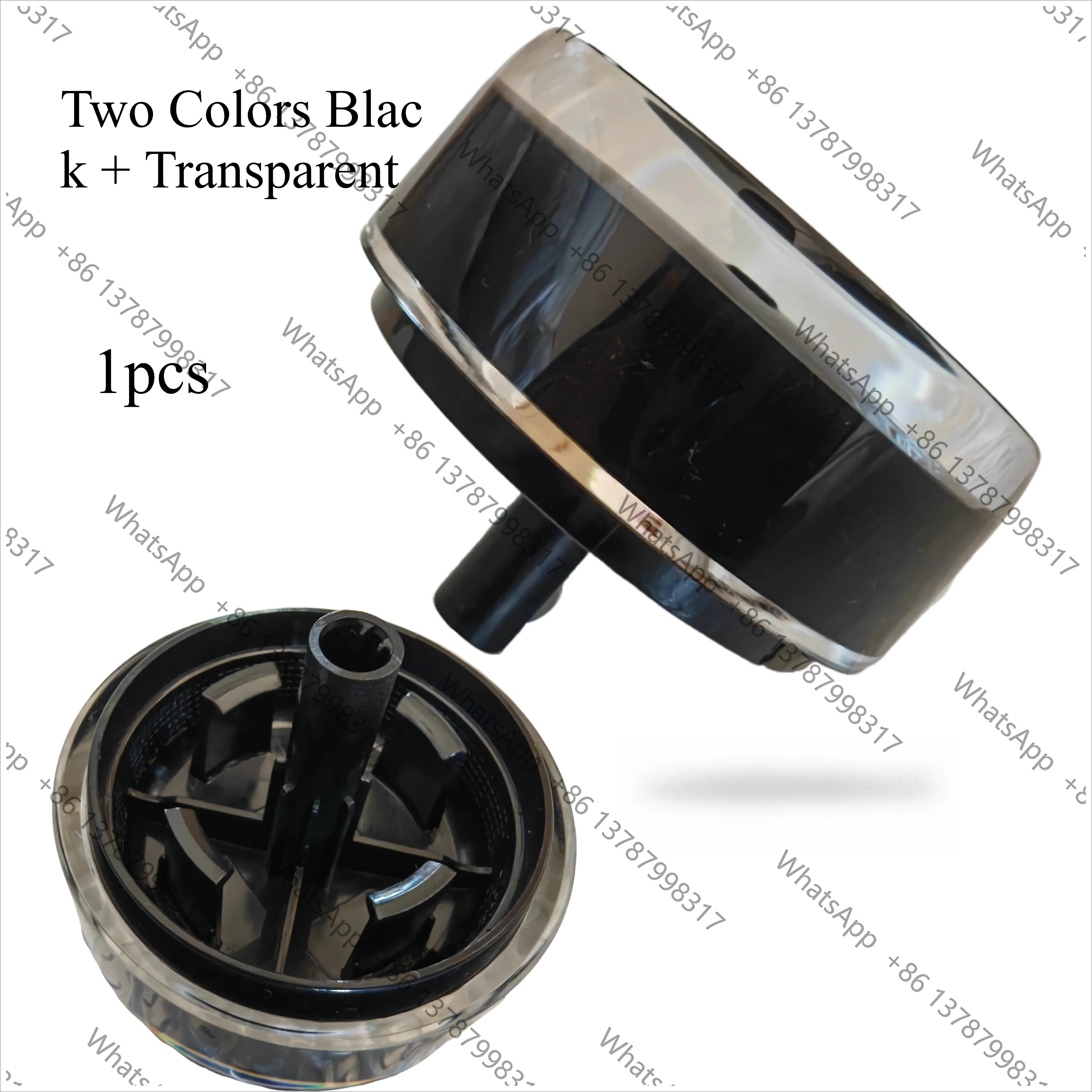 1pcs for  Drum Washer Heat Pump Dryer Knob Computer Board Knob Function Selection Button Two Colors Black + Transparent