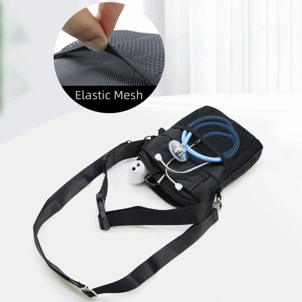 Adjustable Strap Nurse Fanny Pack Multi Pocket Large Capacity Nurse Crossbody Bag Wear-resistant Nurse Waist Pouch Hospital