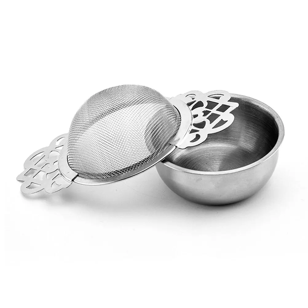 

Stainless Steel Infuser Fine Mesh Tea Filter Bowl For Loose Leaf Tea Reusable Strainer Cup Accessory Elegant