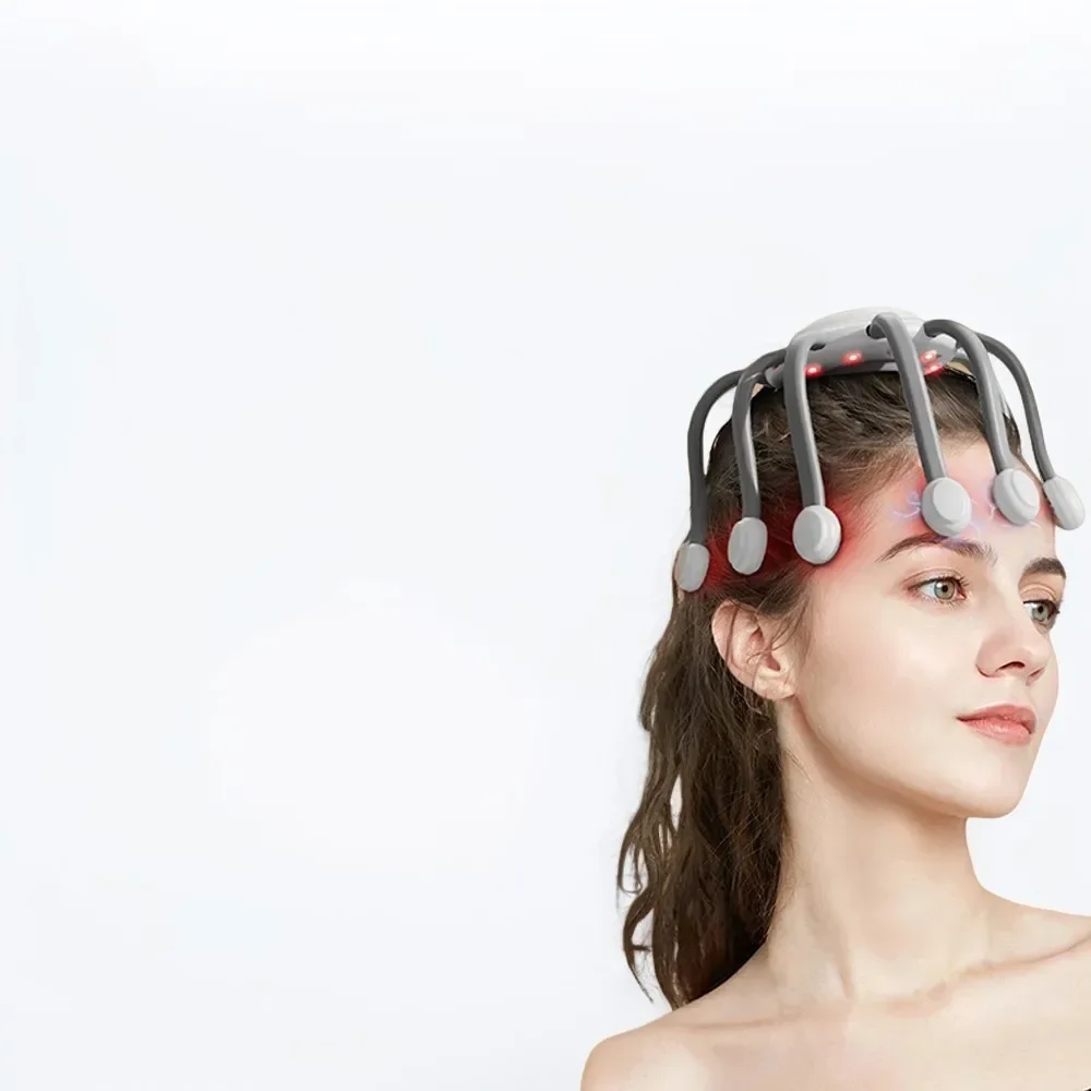

Windee Scalp Massager with Vibration, EMS Micro Current, Remote Control, 6 Modes, 8 Intensities, USB Charging - Hair Management