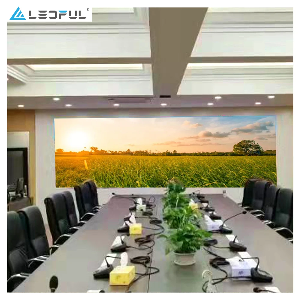Tela LED grande interna colorida Uhd P1.2 P1.5 P1.6 P1.8 P3 P2.5 P4 P5 Parede de vídeo com display LED