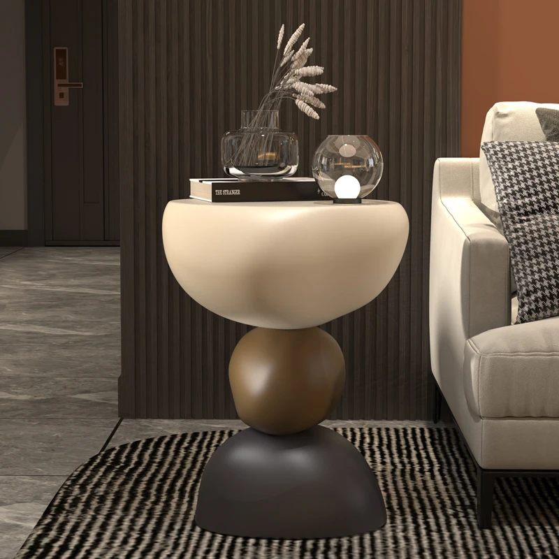 Creative light luxury high-end living room bedside sofa, modern small coffee table table