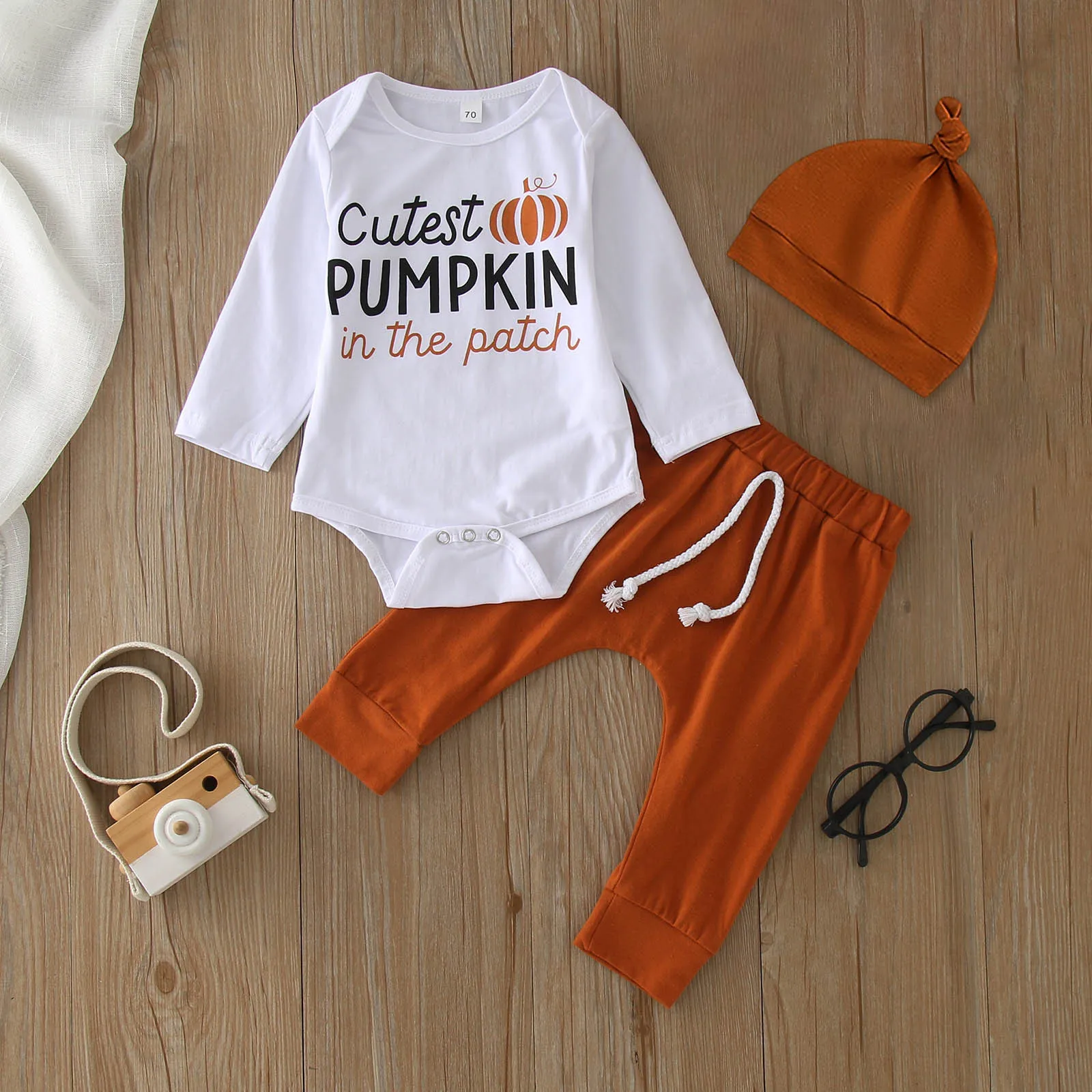 

Girls 6months Outfits Halloween Newborn Infant Girls Boys Long Sleeve Letter Pumpkin Prints Romper Long And Headband Set Girl