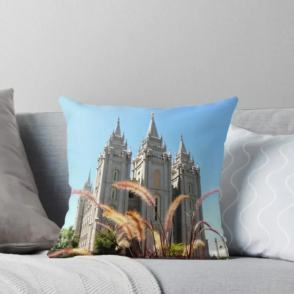

LDS: Salt Lake Temple Throw Pillow luxury decor christmas pillowcases Cusions Cover luxury home accessories pillow