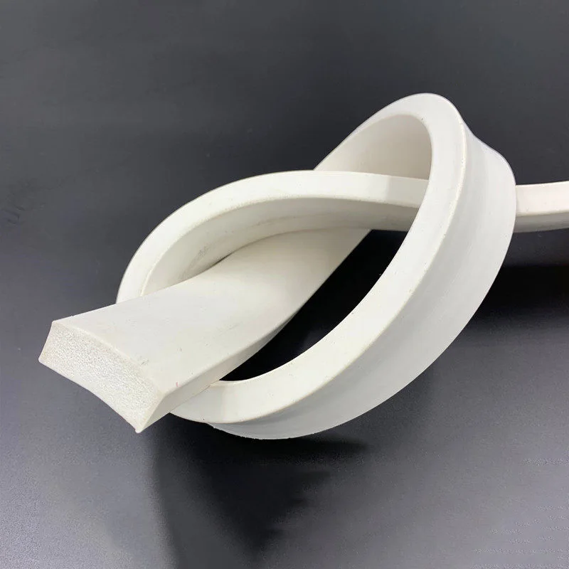 1/2/5 Meter White Square Silicone Foaming Sponge Sealing Strips Silicone Foaming Sealing Strip Doors Windows Gasket