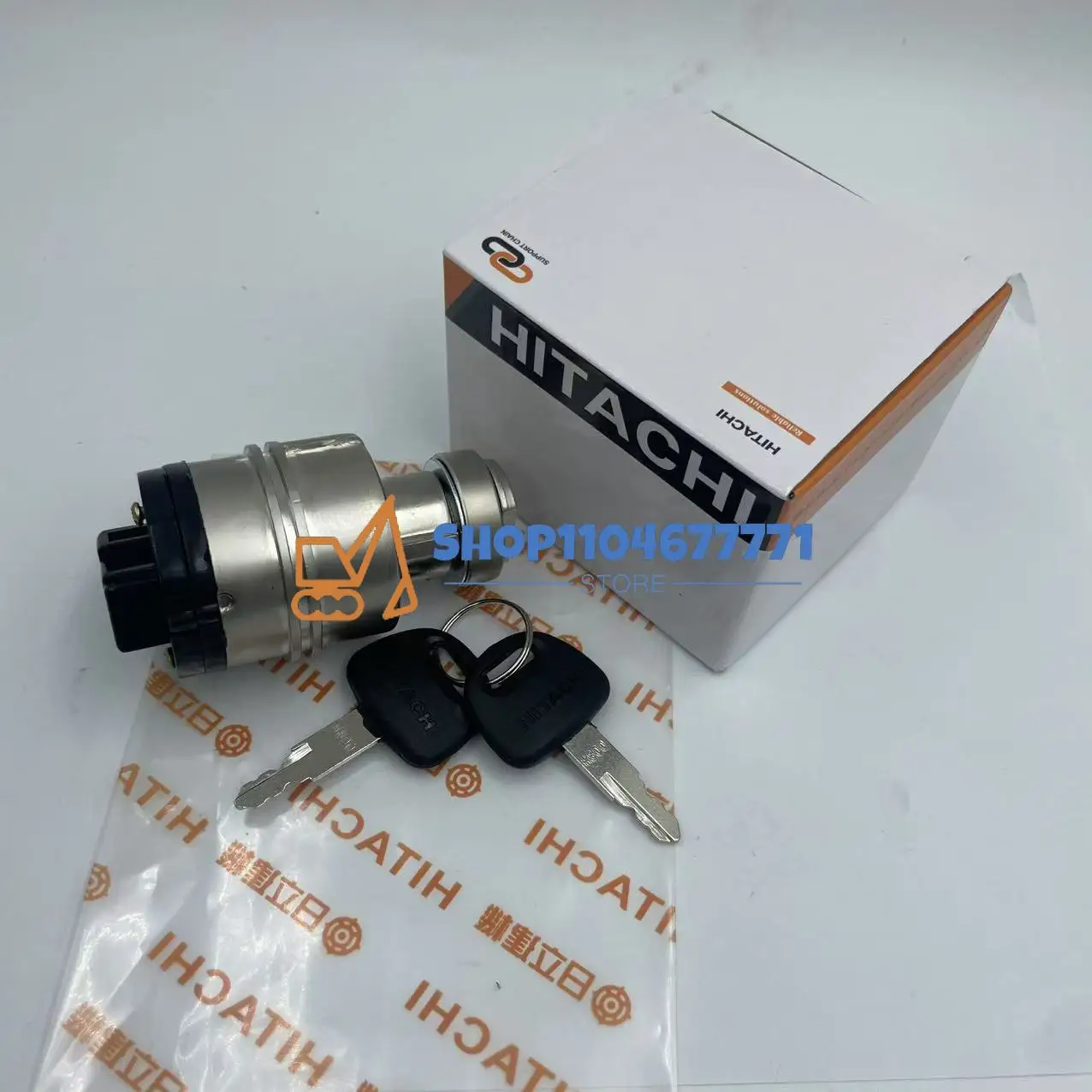 Excavator Ignition Switch Start Switch Electric Door Lock Key For HITACHI ZX EX120/200-2/3/5/6 Excavator Accessories