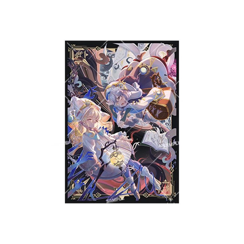 60PCS Yu-Gi-Oh! Board game card protective case Black and White Witch White Forest Anime game collection card holder gift