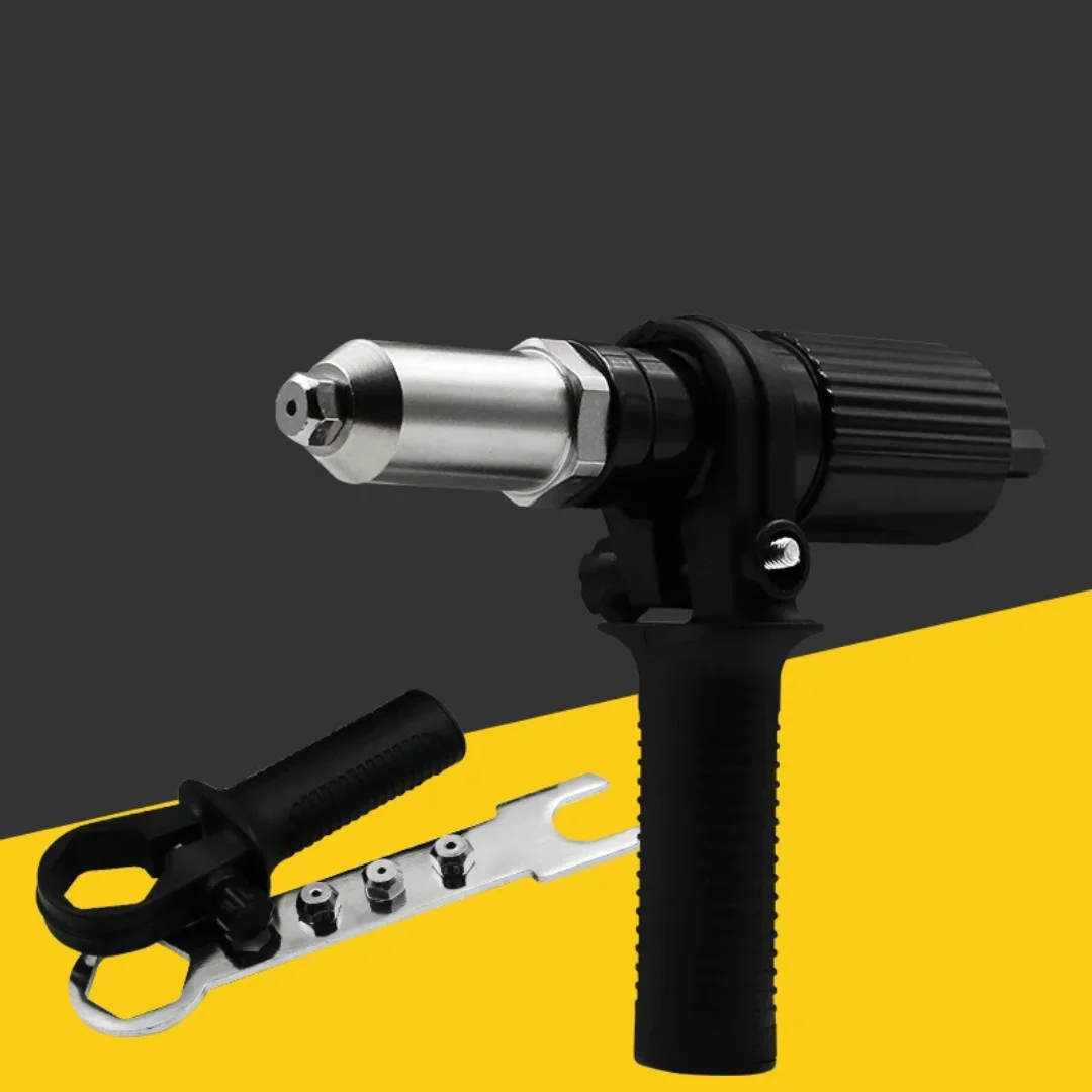Pistola Rivettatrice Elettrica Professionale, Accessori per Estrazione Nuclei, Adattatore per Trapano Rivettatore Senza Fili, Utensili per Inserto Dadi