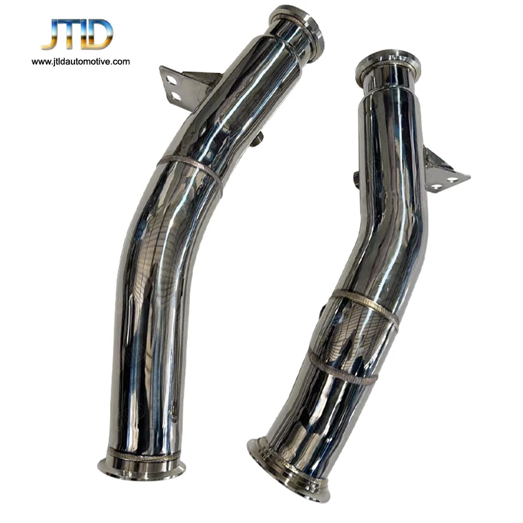 High flow straight decat exhaust downpipes for  c43 amg downpipe