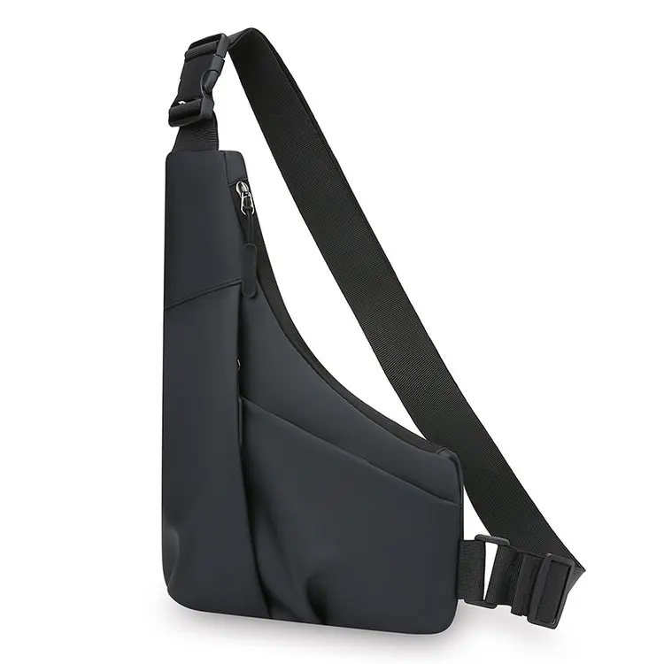 Men's Crossbody Bag Commuter Mailman Motorcycle Riding Backpack Single Shoulder Bag Trendy Oxford Cloth Leisure Zipper Closure